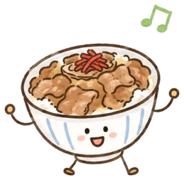 豚丼のマスコット